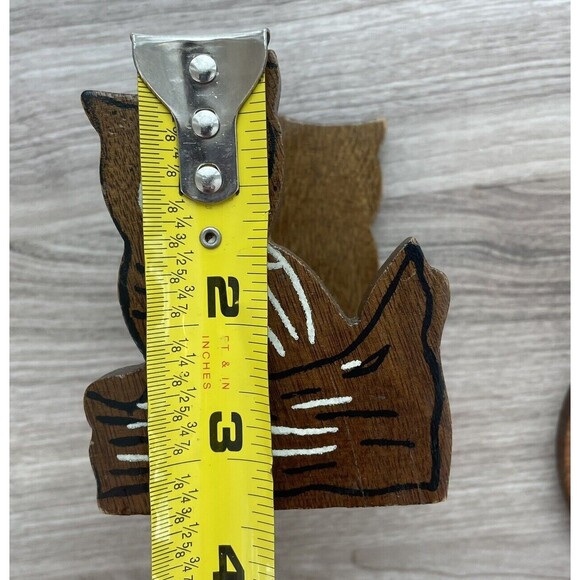 Vintage Owl Coaster Holder And Coaster Set Of 5 MCM - Picture 10 of 11